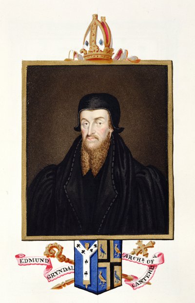 Ritratto di Edmund Grindal (c.1519-83) arcivescovo di Canterbury da 